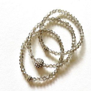 Crystal Beaded Bracelet Set